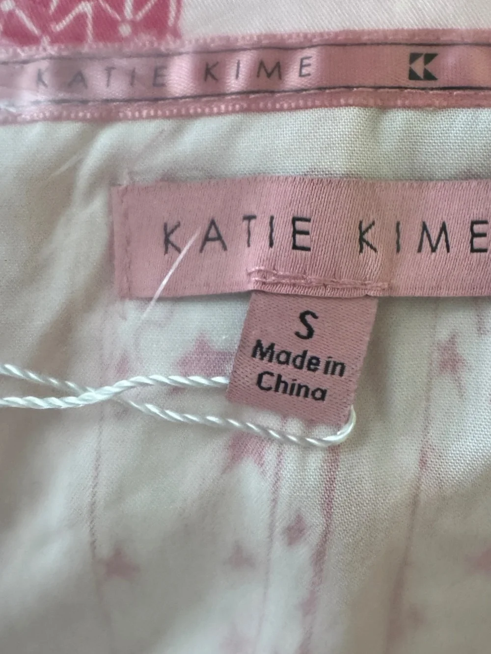 Katie Kime Short Pajama Set. Pink with western theme print. New with tags. Small - Picture 2 of 5